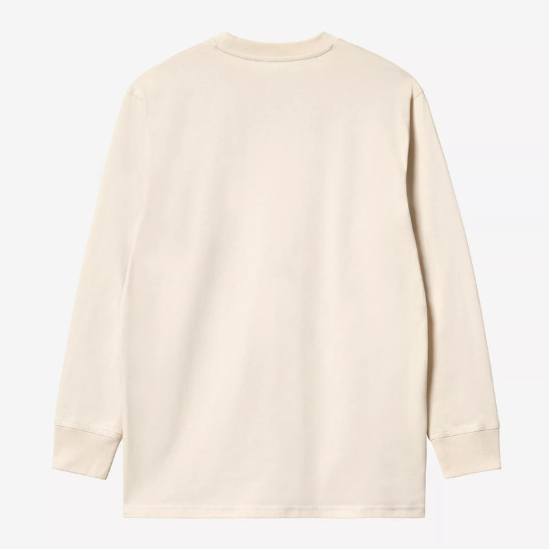 Camiseta Carhartt WIP: LS American Script T-Shirt (Natural)