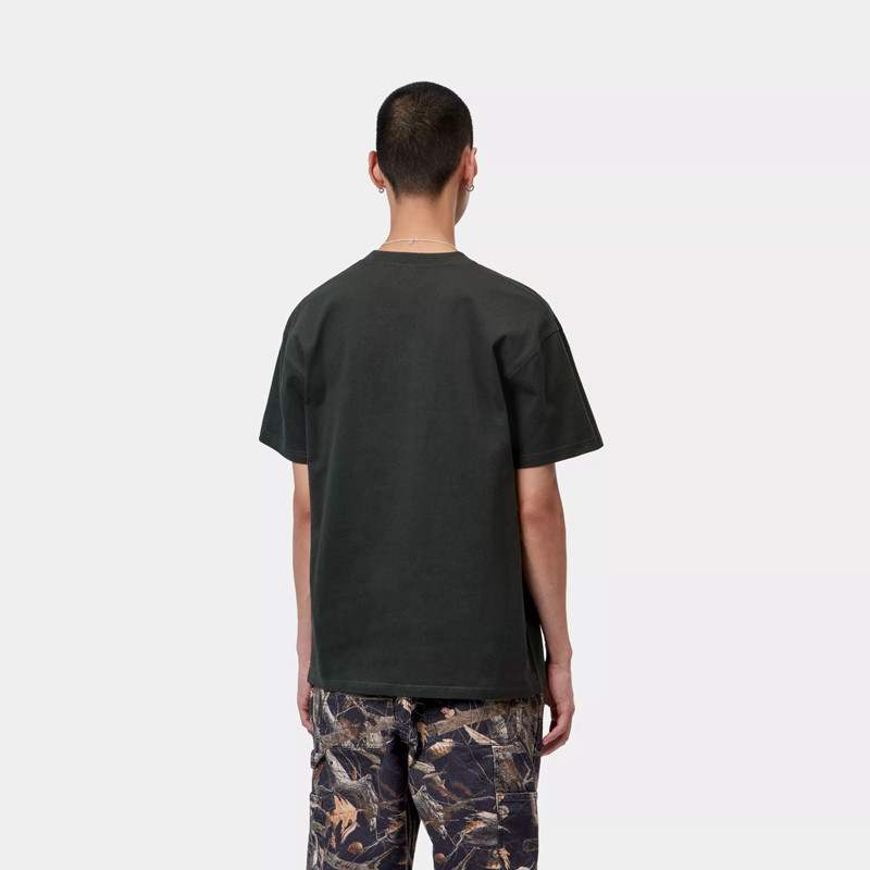 Camiseta Carhartt WIP: SS American Script T-Shirt (Raven)