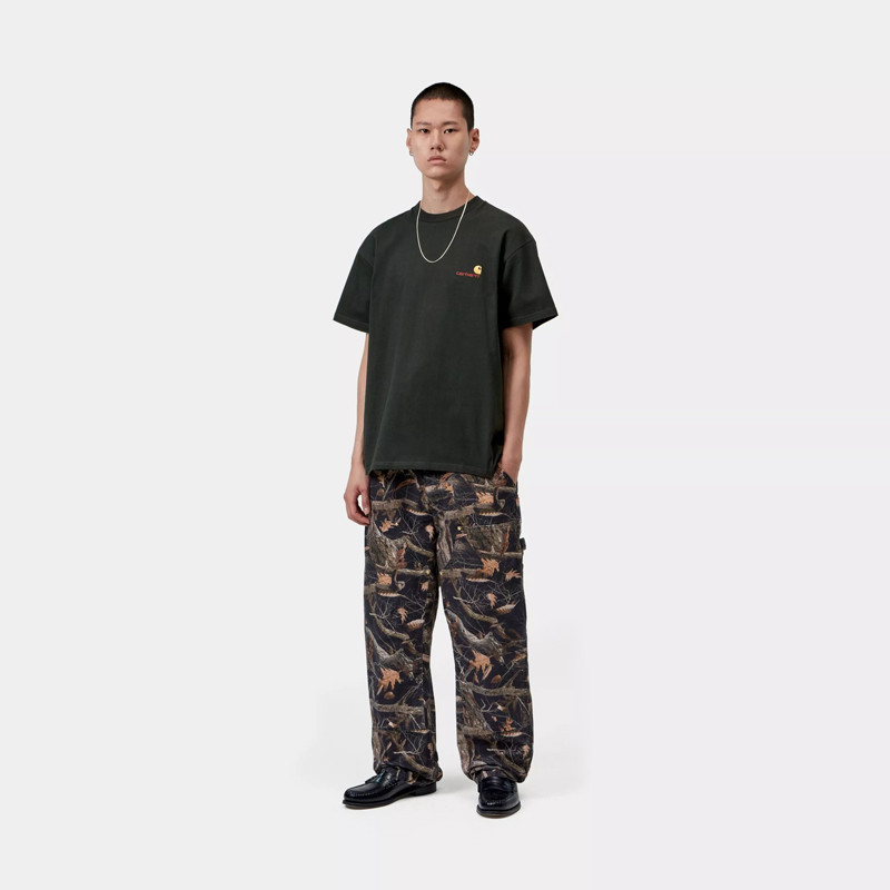 Camiseta Carhartt WIP: SS American Script T-Shirt (Raven)