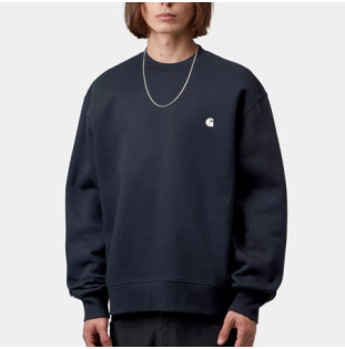 Sudadera Carhartt WIP: Mack Sweat (Dark Navy Wax)