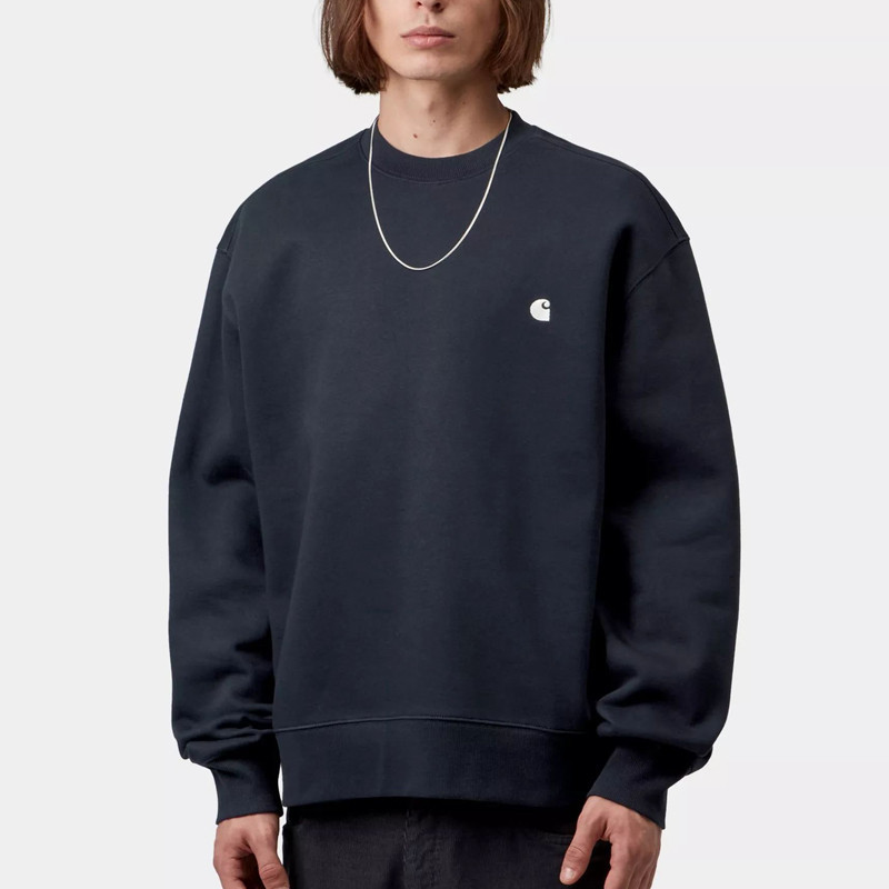 Sudadera Carhartt WIP: Mack Sweat (Dark Navy Wax)
