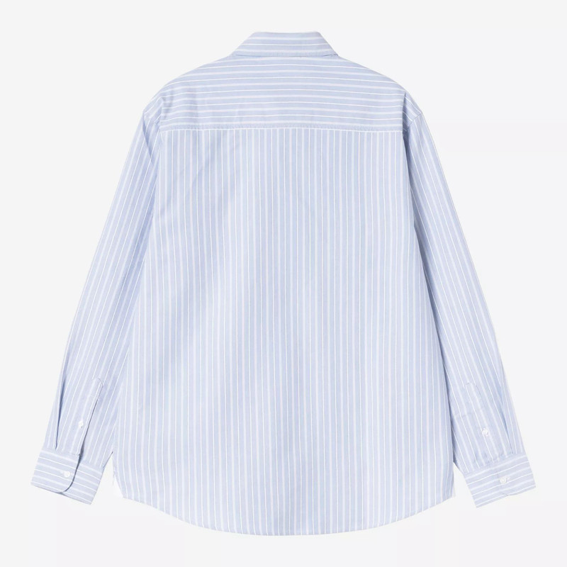 Camisa Carhartt WIP: LS Kanan Shirt (Kanan Stripe Bleach)