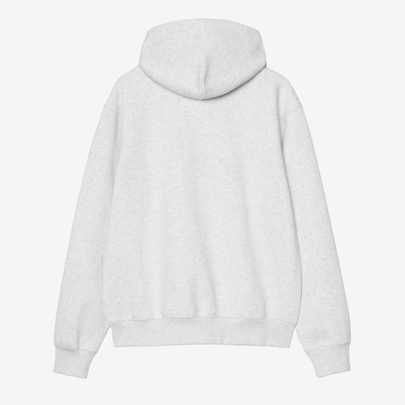 Sudadera Carhartt WIP: Hooded Carhartt Sweat (Ash Hea Graphite)