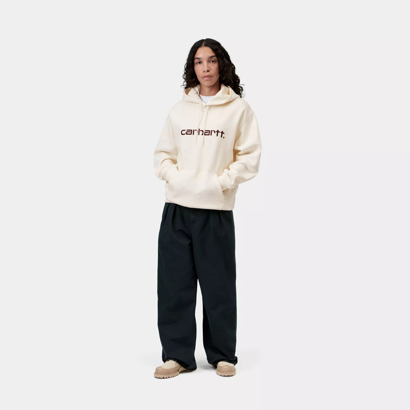 Sudadera Carhartt WIP: W Hood Carhartt Sweat (Wax Palisander)