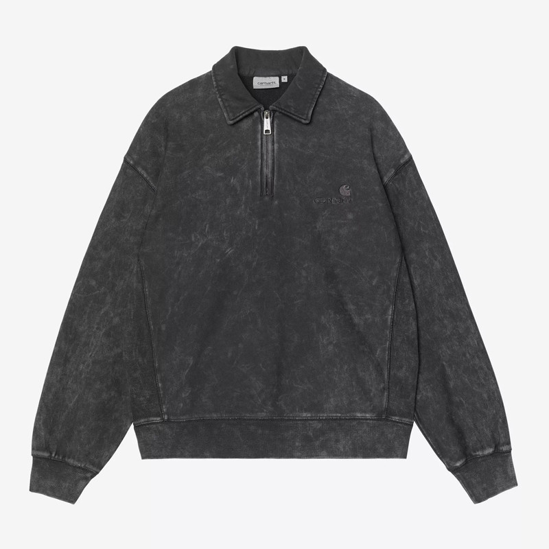 Sudadera Carhartt WIP: Lambert Polo Sweat (Black)