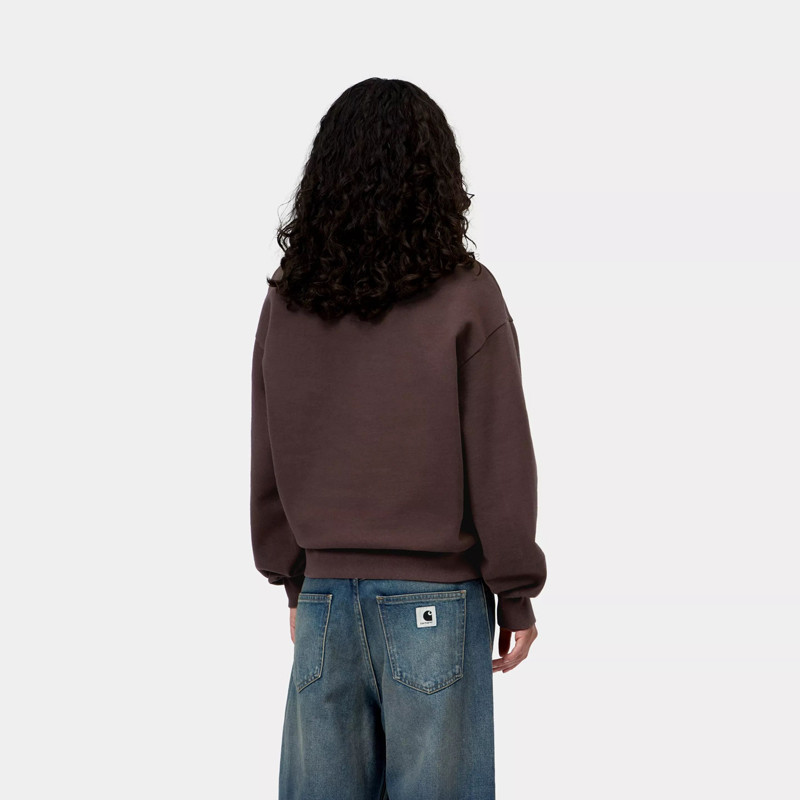 Sudadera Carhartt WIP: W Casey High Neck Sweat (Palisandr Silvr)