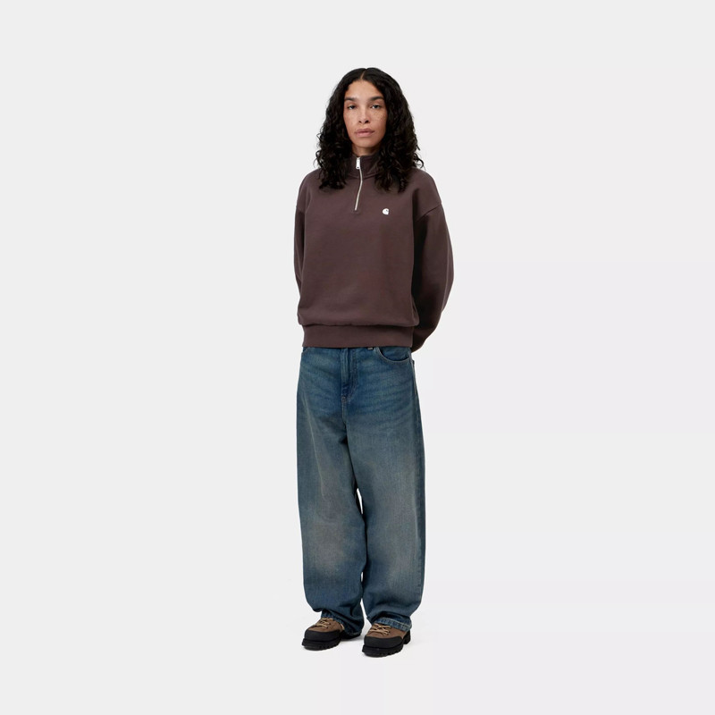 Sudadera Carhartt WIP: W Casey High Neck Sweat (Palisandr Silvr)