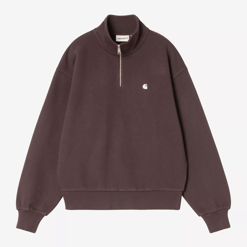 Sudadera Carhartt WIP: W Casey High Neck Sweat (Palisandr Silvr)