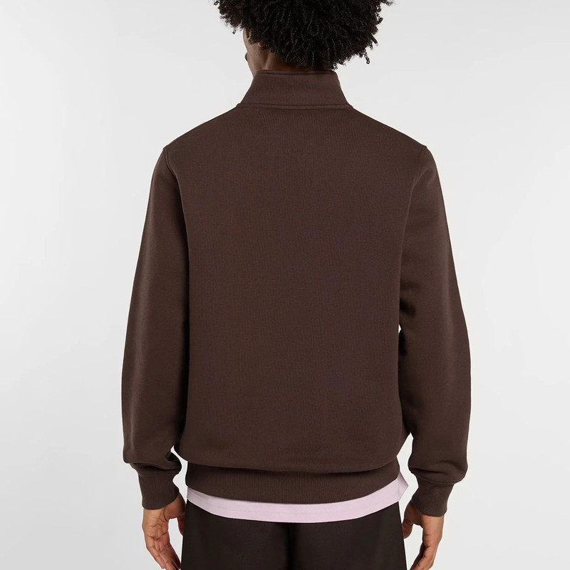 Sudadera Dickies: Oakport Quarter Zip (Chocolate Brown)