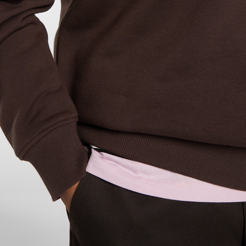 Sudadera Dickies: Oakport Quarter Zip (Chocolate Brown)