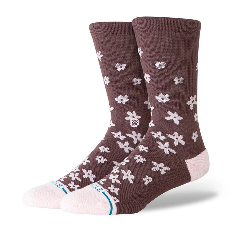 Calcetines Stance: Floral Dreams Crew (Brown)