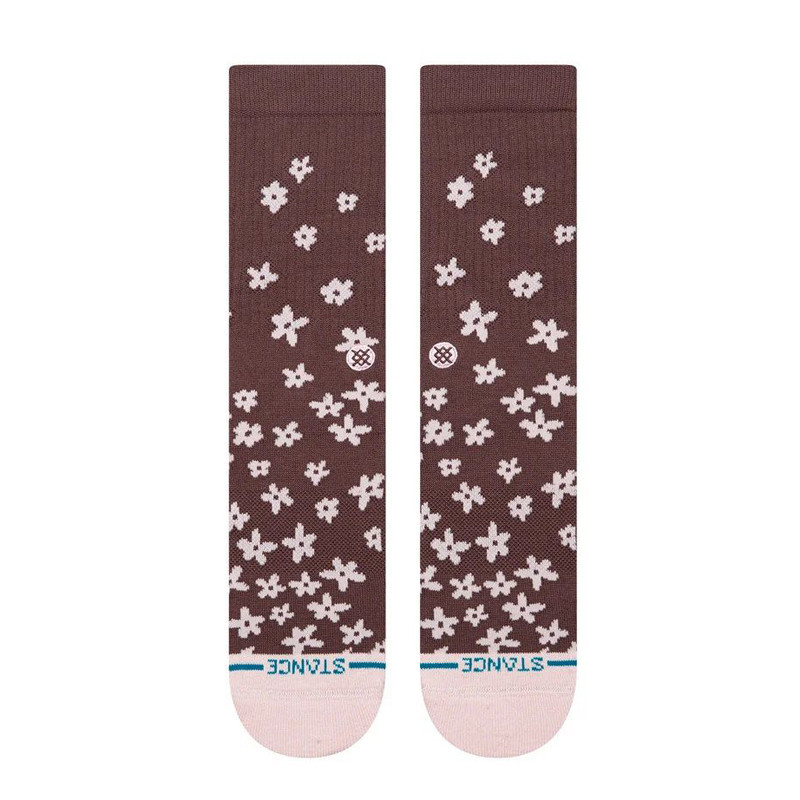 Calcetines Stance: Floral Dreams Crew (Brown)