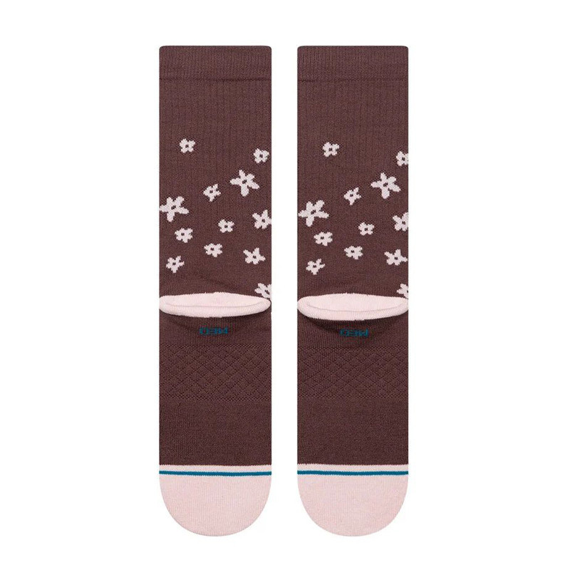 Calcetines Stance: Floral Dreams Crew (Brown)