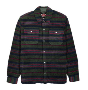 Chaqueta Vissla: Peaks Sherpa All Over Shirt (Dark Naval)