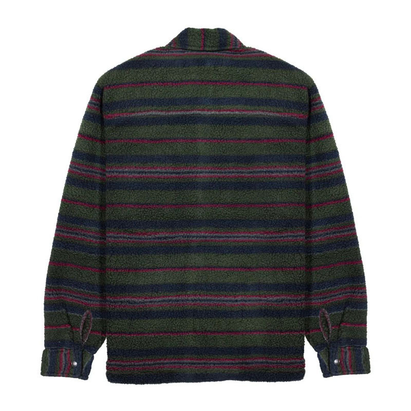 Chaqueta Vissla: Peaks Sherpa All Over Shirt (Dark Naval)