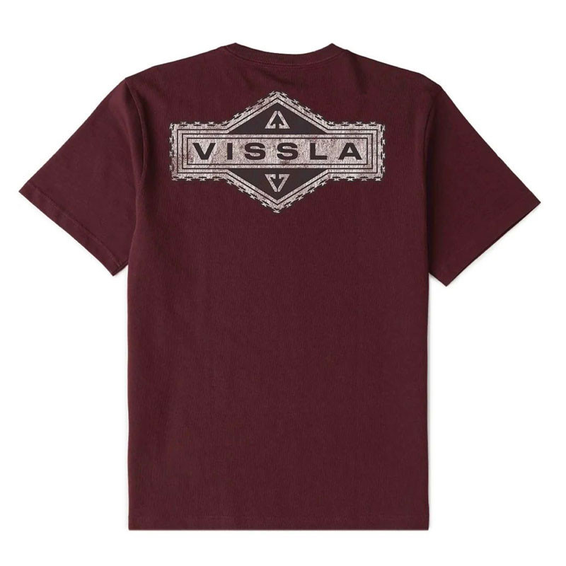 Camiseta Vissla: Punchout Oversized Heavy Organic (Brick)