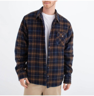 Chaqueta Hurley: Axe Sherpa Flannel (Blue)