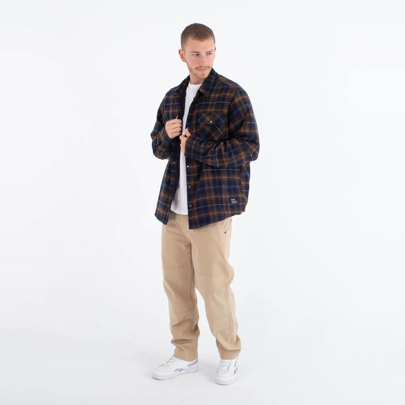 Chaqueta Hurley: Axe Sherpa Flannel (Blue)