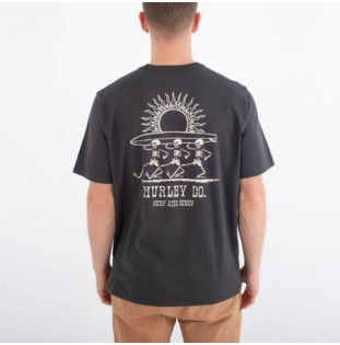 Camiseta Hurley: Struttin Bones Ss (Dark stone grey)