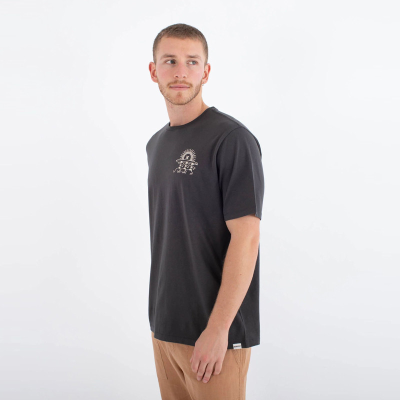 Camiseta Hurley: Struttin Bones Ss (Dark stone grey)