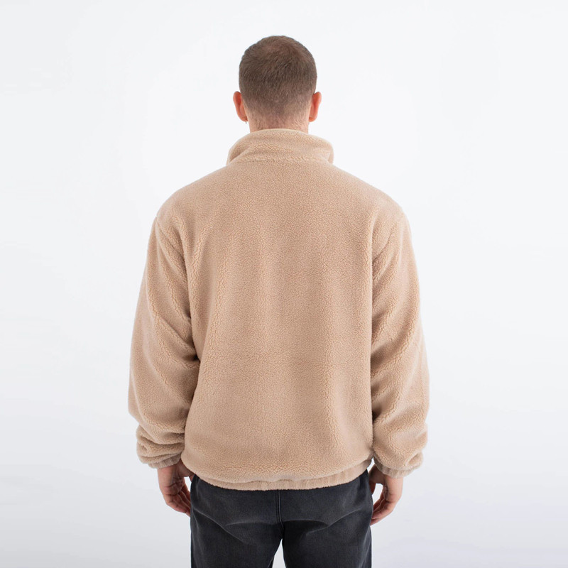 Sudadera Hurley: Comfort Polar Fleece 3/4 Zip (Bone)