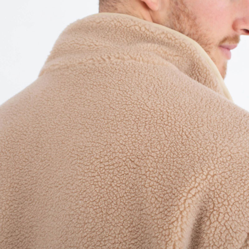 Sudadera Hurley: Comfort Polar Fleece 3/4 Zip (Bone)