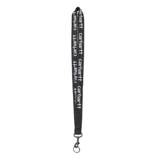Llavero Carhartt WIP: Script Lanyard (Black White)