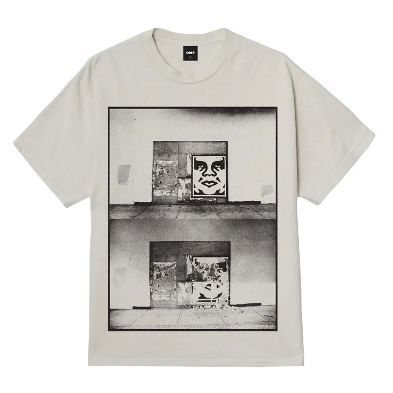 Camiseta Obey: Obey Destroyed Icon Photo (Pgmt Chalk Wht)