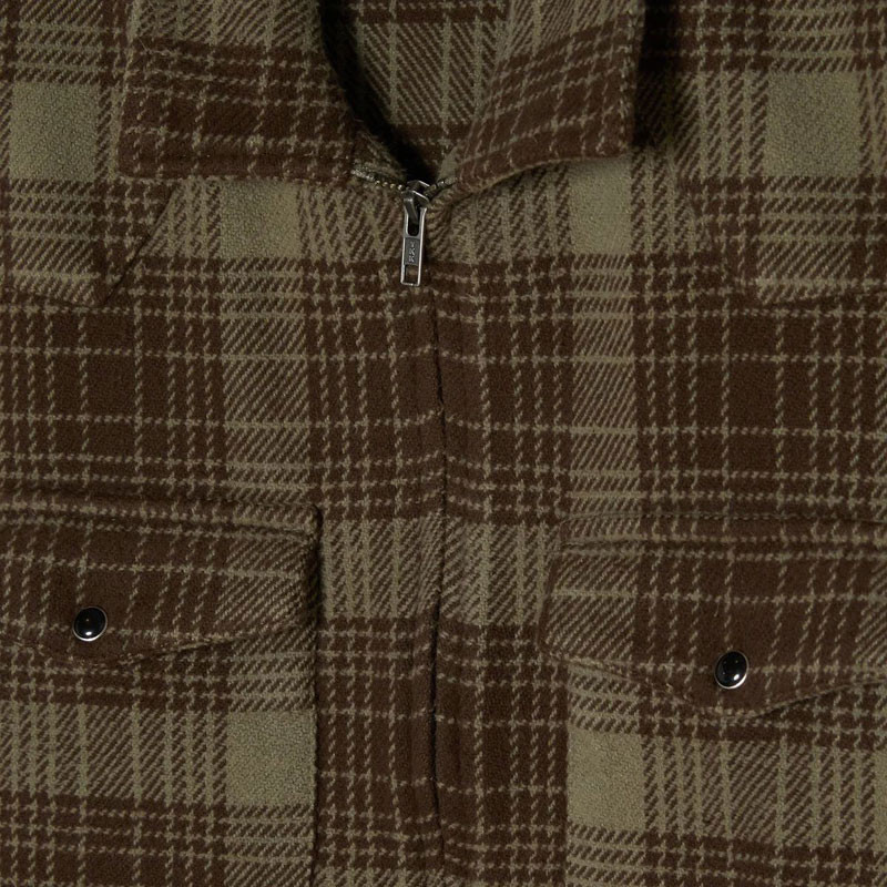 Chaqueta Obey: Willie Zip Shirt Jacket (Turk Coffee Mult)