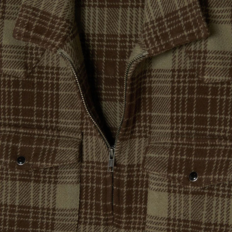 Chaqueta Obey: Willie Zip Shirt Jacket (Turk Coffee Mult)