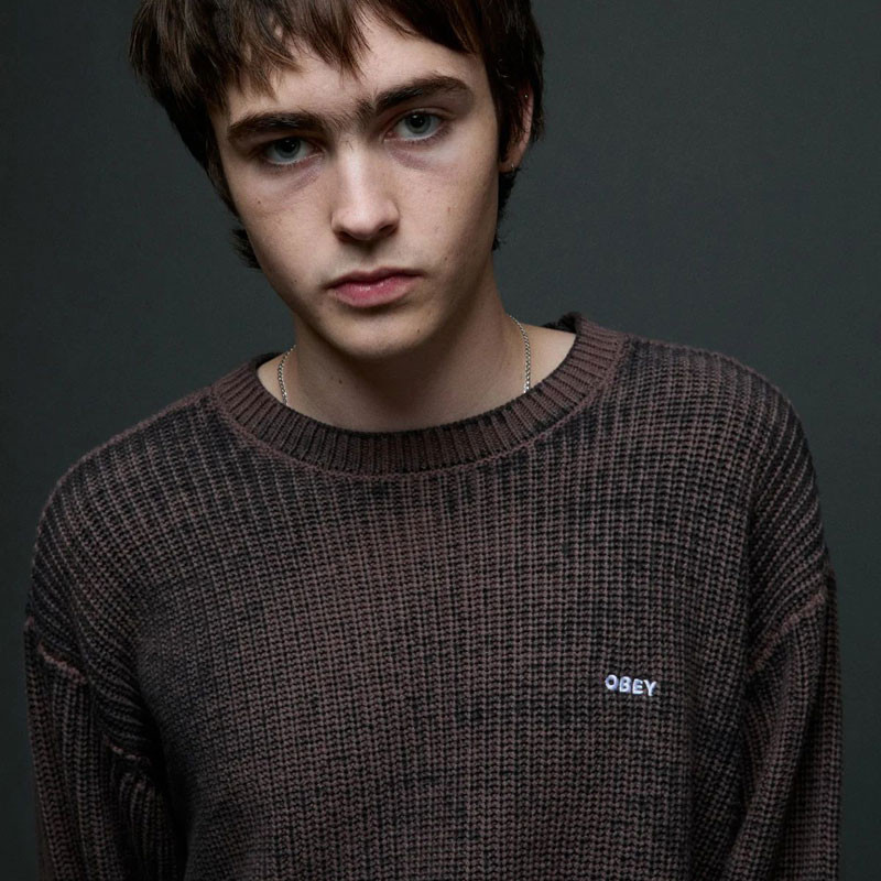 Jersey Obey: Obey Spray Effect Sweater (Morel Multi)