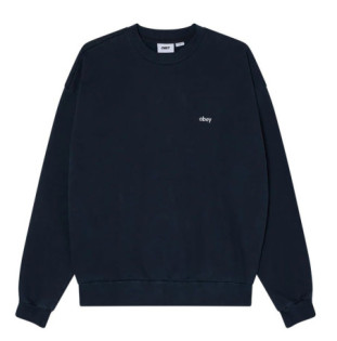 Sudadera Obey: Lowercase Pigment Crew (Pgmt Dk Sapphire)