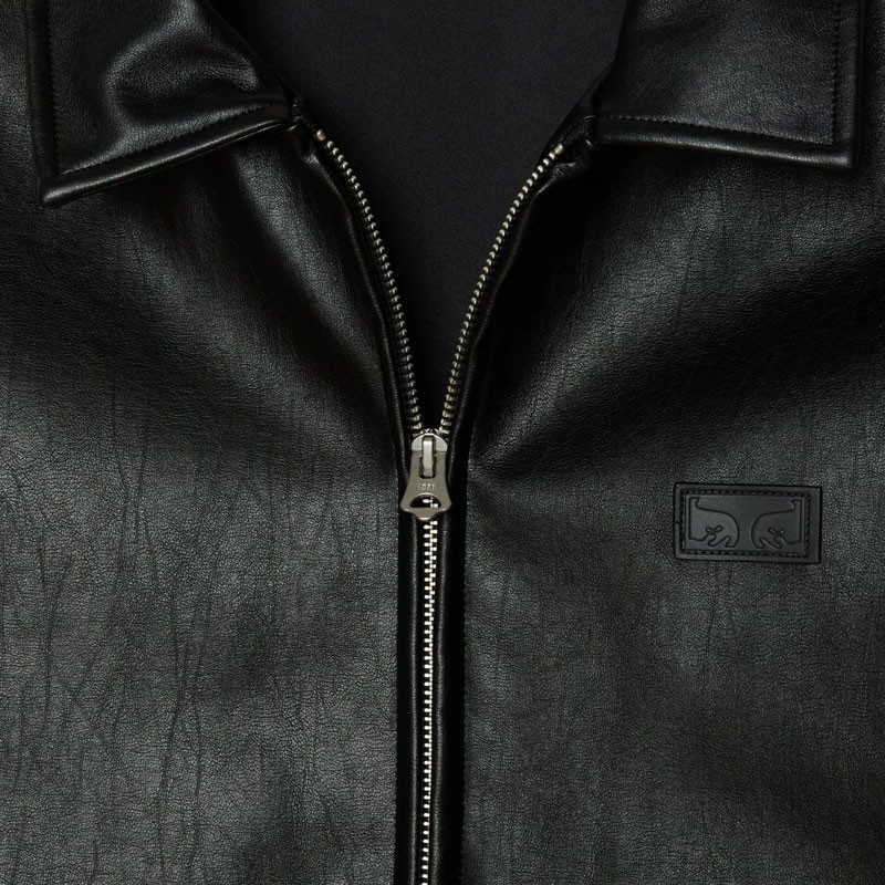 Chaqueta Obey: Obey Workman Pu Jacket (Black)