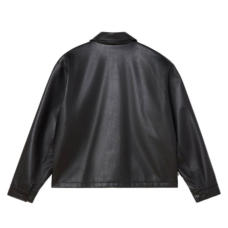Chaqueta Obey: Obey Workman Pu Jacket (Black)