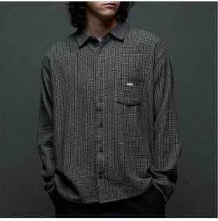 Camisa Obey: Bigwig Jack Woven (Black Multi)