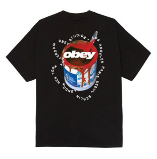Camiseta Obey: Obey Real Spill (Black)