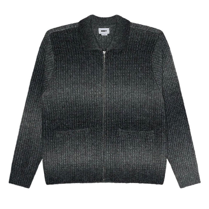 Jersey Obey: Obey Anton Gradient Cardigan (Charc Mult)