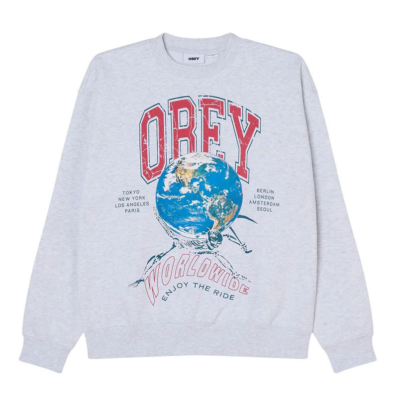 Sudadera Obey: Obey Enjoy The Ride (Heather Grey)