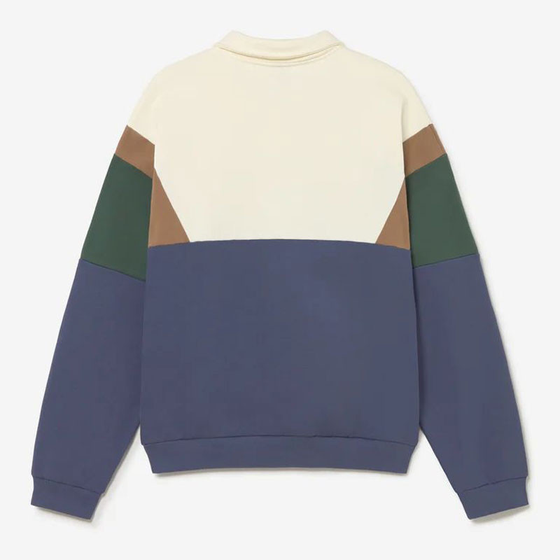 Sudadera Kaotiko: Crew Polo Harry (Ivory Brown Green Blue)