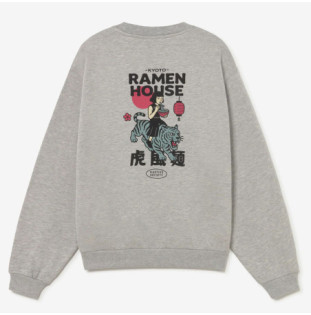 Sudadera Kaotiko: Crew Ramen House (Gray)