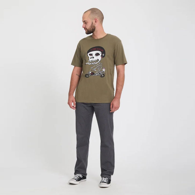Pantalón Volcom: Frickin Modern Stret (Charcoal Heather)