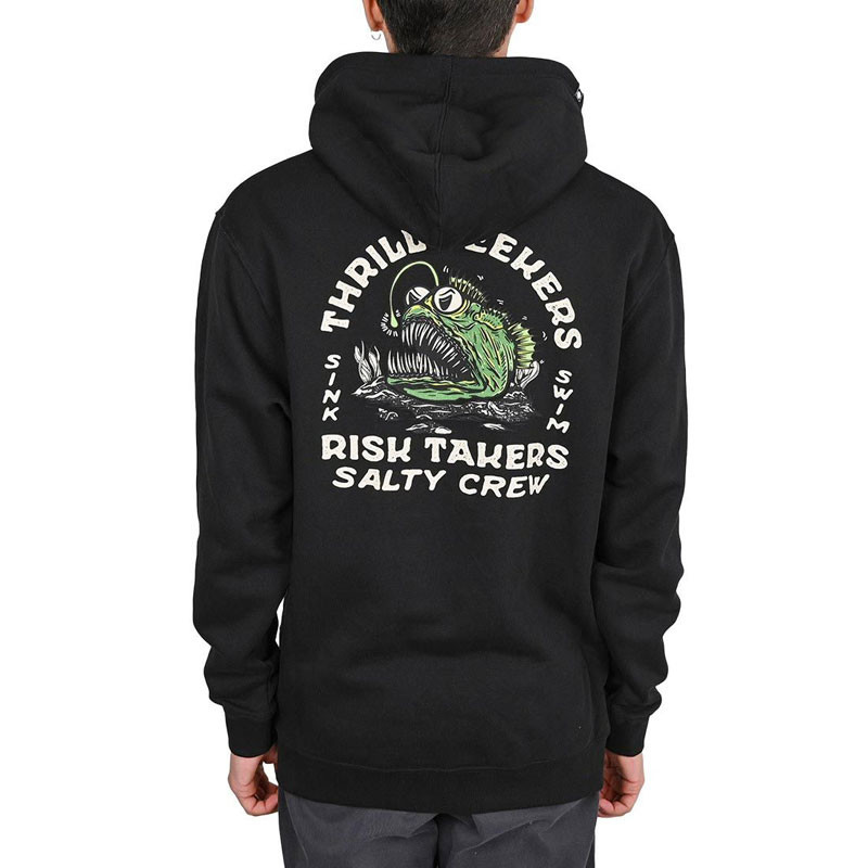 Sudadera Salty Crew: Angler Fish Monst Hoodie (Black)