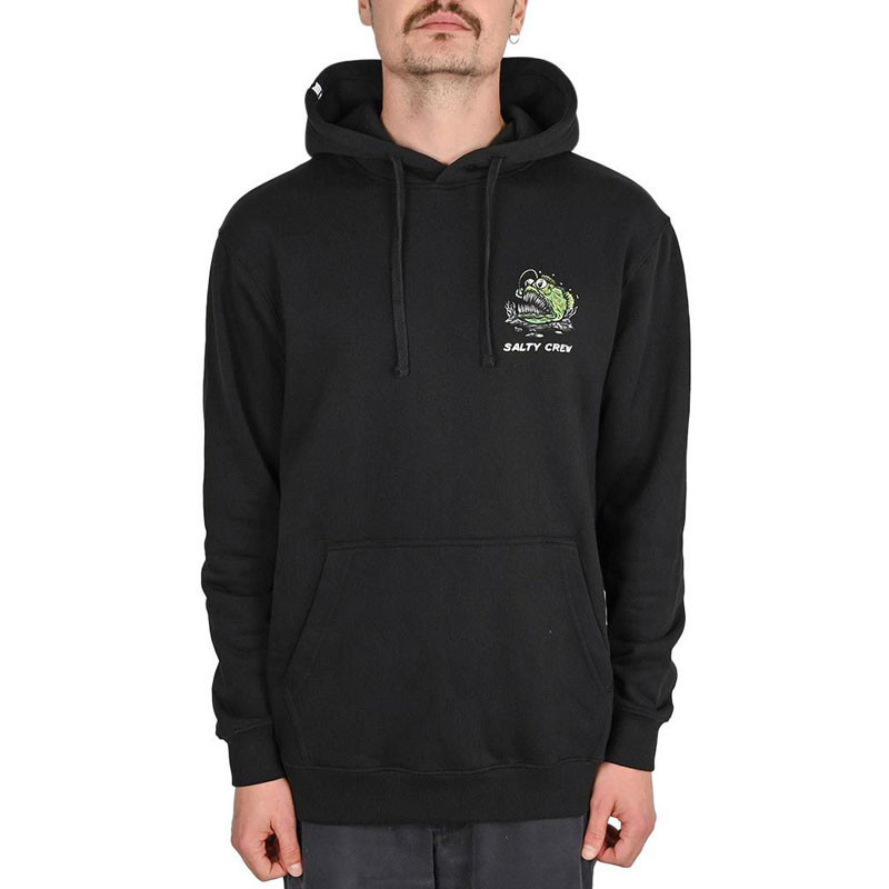 Sudadera Salty Crew: Angler Fish Monst Hoodie (Black)