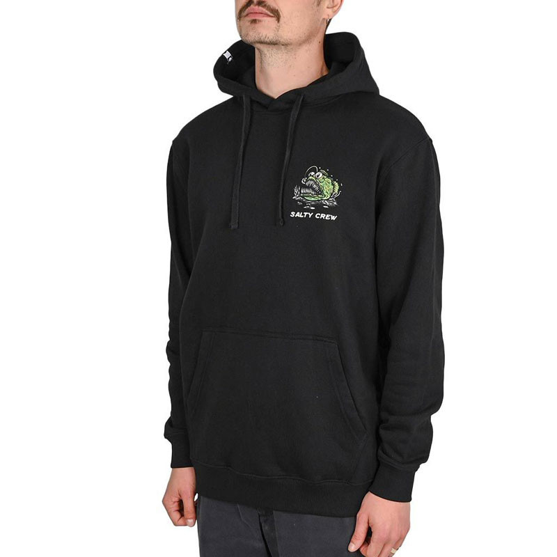 Sudadera Salty Crew: Angler Fish Monst Hoodie (Black)