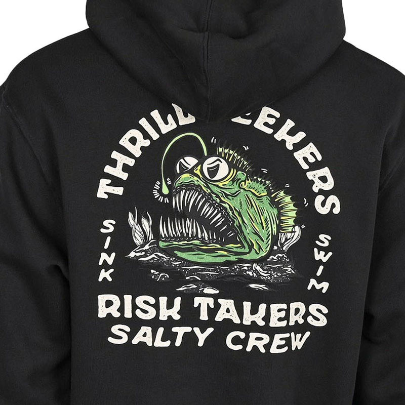 Sudadera Salty Crew: Angler Fish Monst Hoodie (Black)