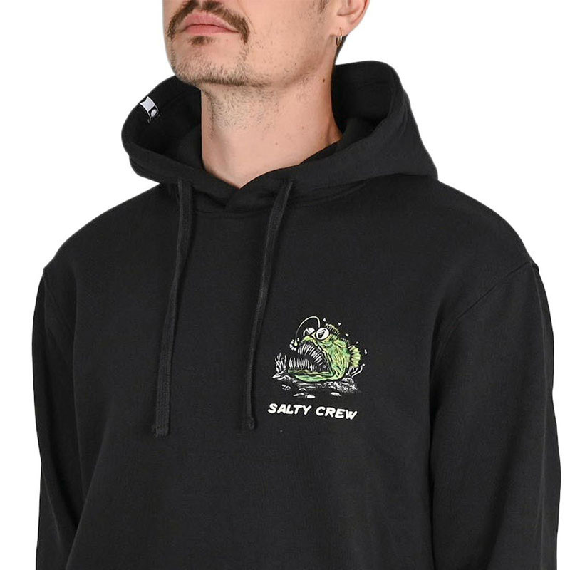 Sudadera Salty Crew: Angler Fish Monst Hoodie (Black)