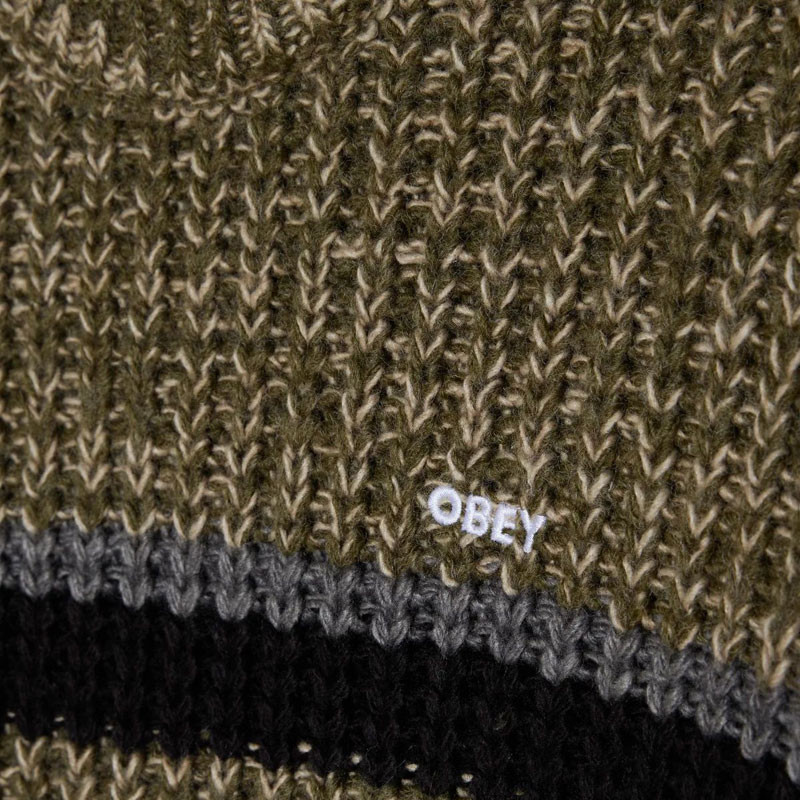 Jersey Obey: Obey Alden Sweater (Green Multi)
