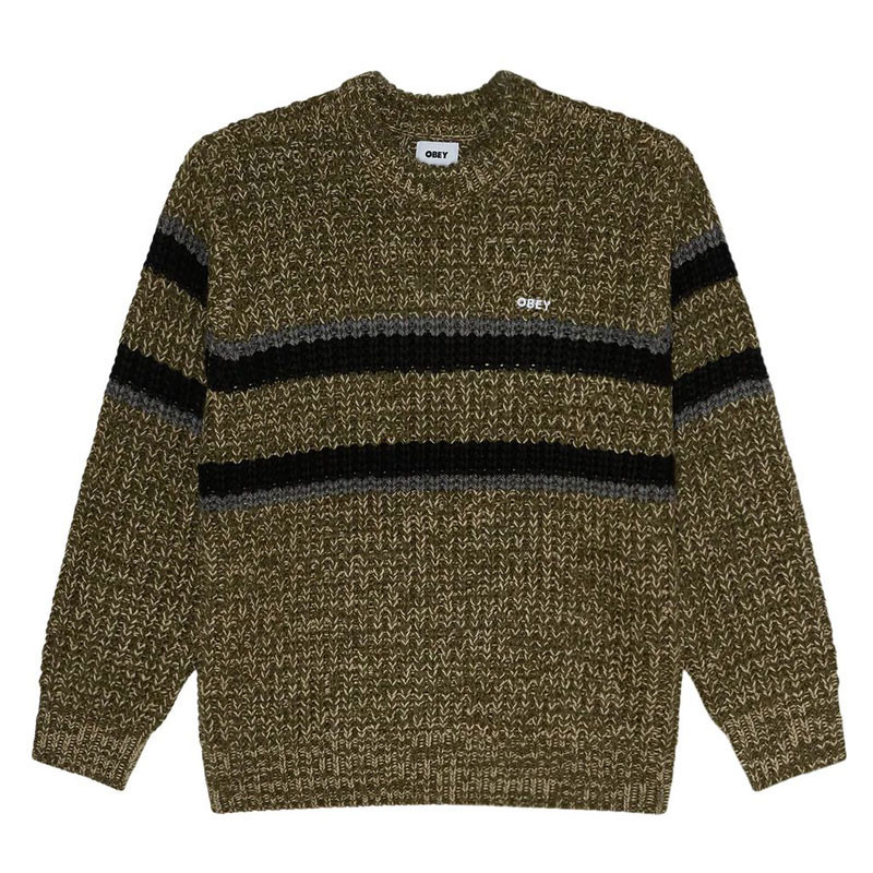 Jersey Obey: Obey Alden Sweater (Green Multi)