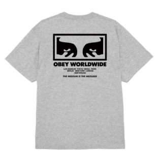 Camiseta Obey: Obey The Medium Is The Message (Hea Grey)
