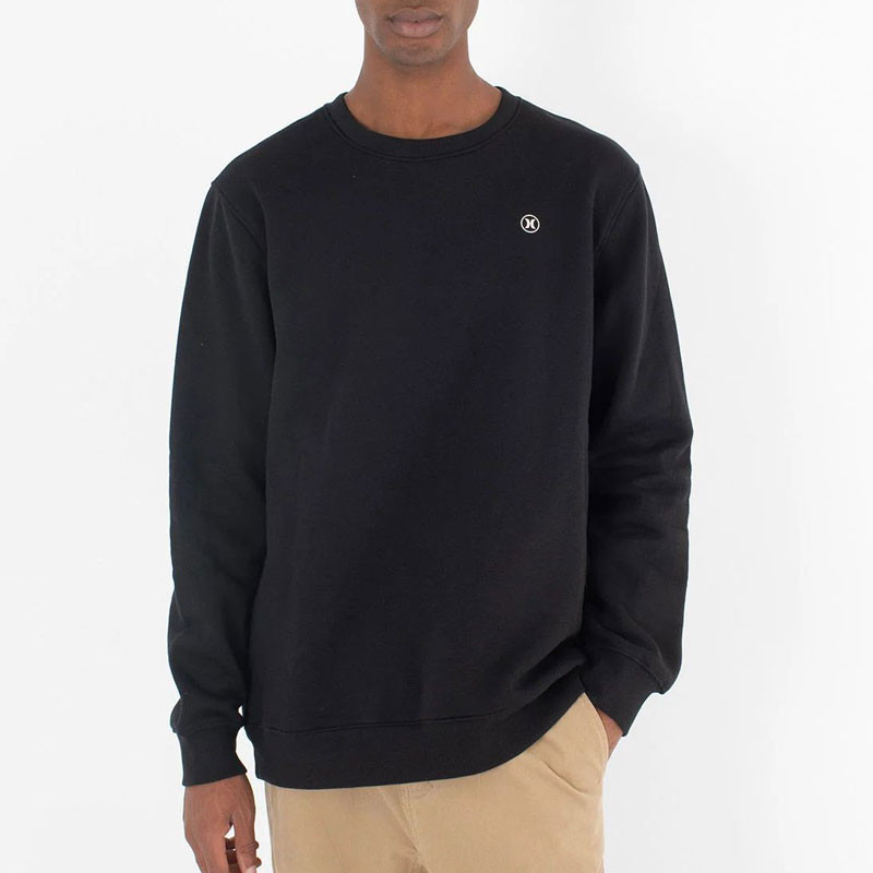 Sudadera Hurley: Fleece Top Printing Press Icon Cr (Black)
